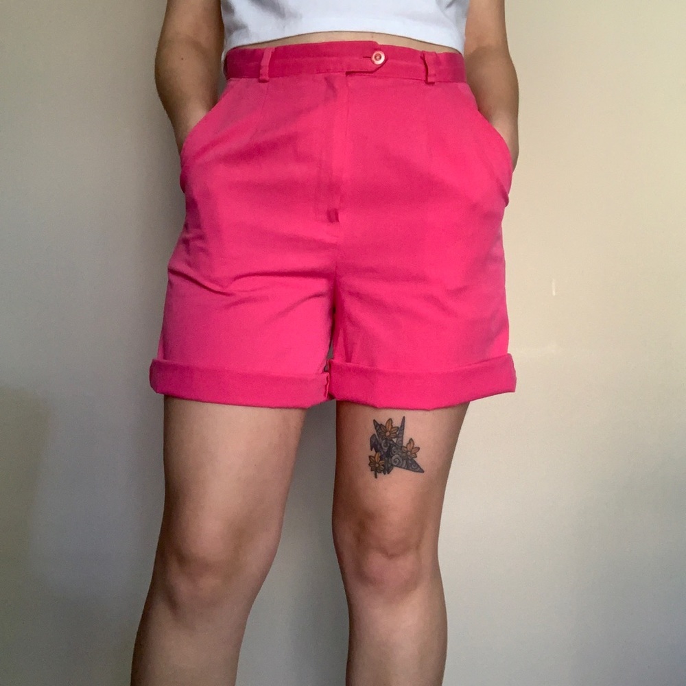 Barbie pink vintage shorts. Made in USA, 100% cotton